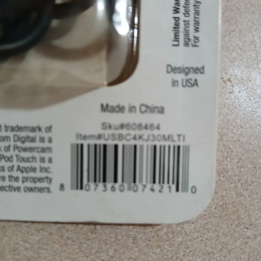 Multicolor Sync and Charge Cable